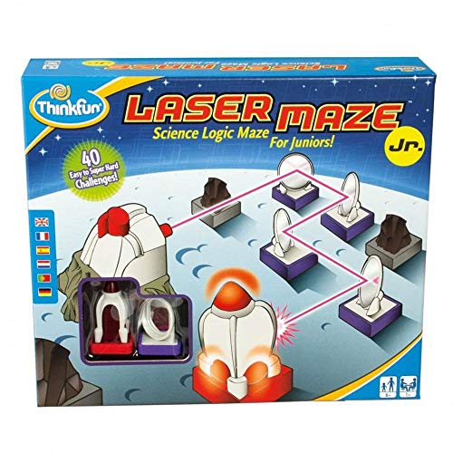 ThinkFun - 76348 - Laser Maze Junior - Das spannende Spiel mit Licht und Spiegeln für Jungen und Mädchen ab 6 Jahren von ThinkFun