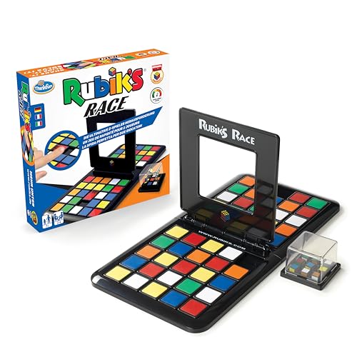 ThinkFun - 76399 - Rubik's Race - Die Herausforderung für Fans des original Rubik's Cubes, temporeiches Spiel für 2 Spieler, Denkspiel für Erwachsene und Kinder ab 7 Jahren von ThinkFun