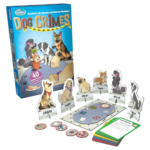 ThinkFun - 76413 - Dog Crimes - Kombiniere die Hinweise und finde den Übeltäter! Deduktionsspiel für Fellnasenfreunde von Ravensburger