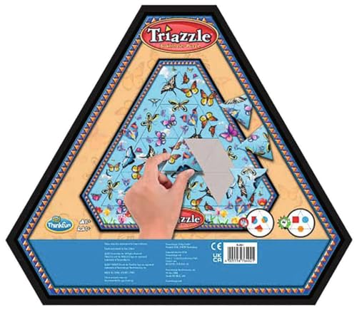 ThinkFun 76492 Triazzle Schmetterlinge, EIN Logikpuzzle für Kinder und Erwachsene ab 8 Jahren von ThinkFun