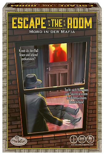 ThinkFun - 76535 - Escape The Room - Mord in der Mafia, könnt Ihr den Fall lösen und lebend entkommen? EIN spannendes Escape-Spiel für zuhause. von ThinkFun