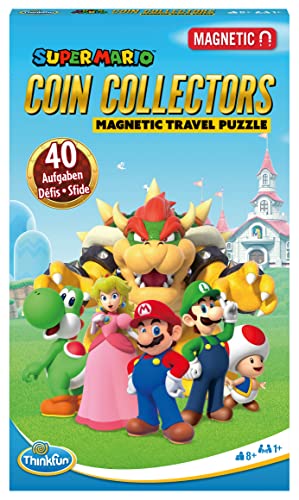 ThinkFun - 76547 - Super Mario Coin Collectors - Das magnetische Reise-Knobelspiel. Perfekt für die Reise und als Geschenk! EIN Logikspiel Nicht nur für Super Mario Fans. von ThinkFun