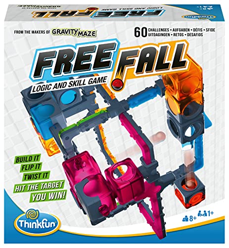 ThinkFun - 76548 - Free Fall - Schwerkraft auf einem neuen Level! Logikspiel für Mädchen und Jungen ab 8 Jahren. Von den Machern von Gravity Maze. von ThinkFun