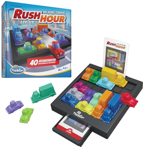 ThinkFun 76599 - Rush Hour - Das geniale Stauspiel - Logikspiel, Spiel ab 8 Jahren für Kinder und Erwachsene von ThinkFun