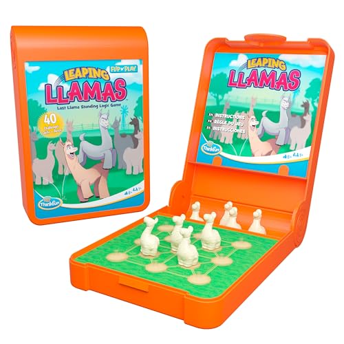 ThinkFun Flip N' Play: Leaping Lamas Reiselogik-Spiel für Roadtrips, Flugzeugfahrten und Urlaub von ThinkFun