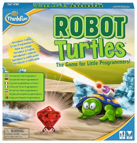 ThinkFun Robot Turtles - Kinderspiel, mit Spaß und spielerisch erstes Programmieren Lernen für Kinder ab 4 Jahren von ThinkFun