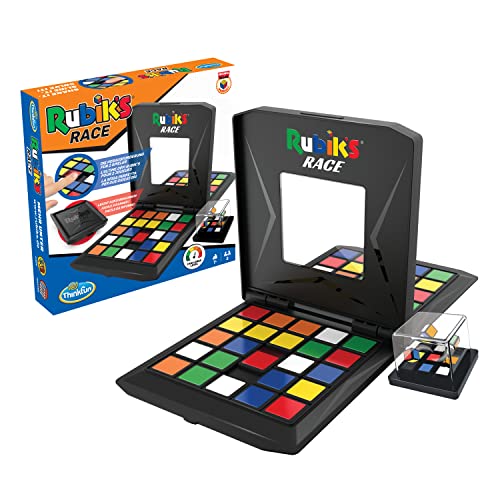 ThinkFun - Rubik's Race 2023 - Überarbeitete Ausgabe. Die Herausforderung für Fans des original Cubes, temporeiches Spiel für 2 Spieler, Denkspiel für Erwachsene und Kinder ab 7 Jahren von Ravensburger