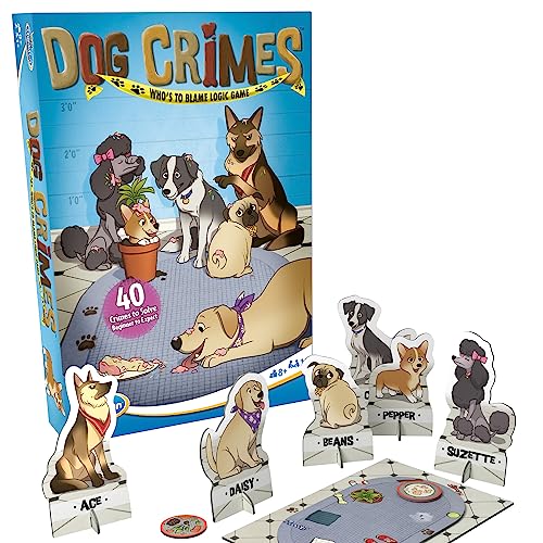 Thinkfun Dog Crimes Who's to Blame Brain Teaser Logik-Herausforderungsspiel für Kinder ab 8 Jahren von ThinkFun