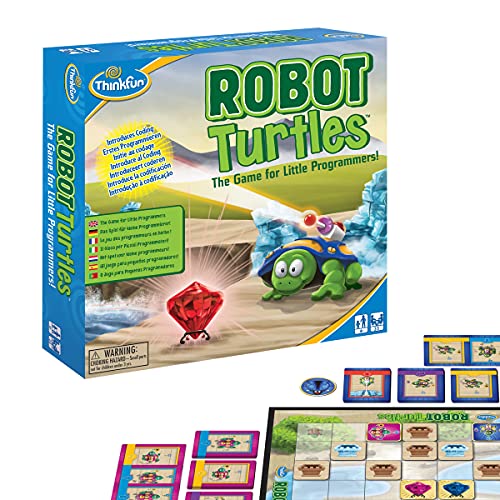 ThinkFun Robot Turtles - Kinderspiel, mit Spaß und spielerisch erstes Programmieren lernen für Kinder ab 4 Jahren von ThinkFun