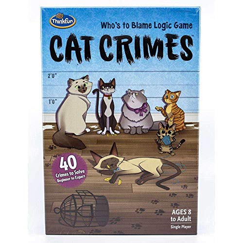 Thinkfun Cat Crimes Who's to Blame Logic Challenge-Spiel für Kinder ab 8 Jahren – Gehirnaufgabe von ThinkFun