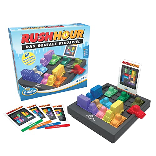 Thinkfun Rush Hour - Das geniale Stauspiel und bekannte Logikspiel für Jungen und Mädchen ab 8 Jahren von ThinkFun