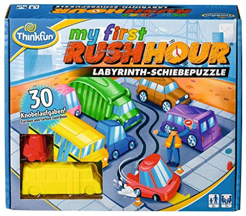 ThinkFun 76412 - My first Rush Hour - Das bekannte Stau-Spiel für Kinder ab 3 Jahren, Logikspiel für 1 Spieler, mit Aufgaben für Anfänger und Experten von Ravensburger