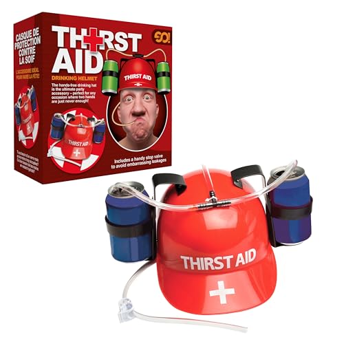 Thirst Aid Trinkhut (Farben können variieren) von Funtime Gifts