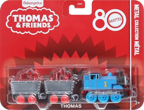 Thomas & Friends by Fisher-Price Sammlerspielzeug Zug, Kleiner Die-Cast Mattel 80th Engine mit Premium Deco & 2 Stock Cars mit roter Kristallfracht Thomas & Friends by Fisher-Price Sammlerspielzeug Zug, Kleiner Die-Cast Mattel 80th Engine mit Premium Deco & 2 Stock Cars mit roter Kristallfracht von Thomas & Friends