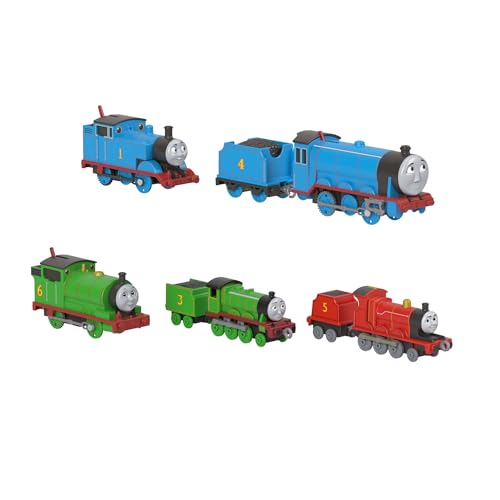 Thomas & Seine Freunde Spielzeugeisenbahnen von Fisher-Price, 2 große Die-Cast-Loks und 3 motorisierte Züge mit klassischen Figuren, inklusive Spielmatte, JHF10 Thomas & Seine Freunde Spielzeugeisenbahnen von Fisher-Price, 2 große Die-Cast-Loks und 3 motorisierte Züge mit klassischen Figuren, inklusive Spielmatte, JHF10 von Thomas & Friends