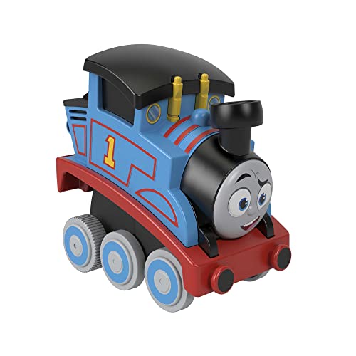 THOMAS & FRIENDS Fisher-Price Press n' Go-Stunt-Zugmotor Thomas, Rennspielzeug für Kleinkinder und Vorschulkinder ab 2 Jahren von THOMAS & FRIENDS