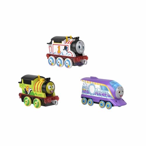 Thomas and Friends Toy Train 3-Pack, Colour Changers, Diecast Thomas Percy and Kana Engines with Colour Reveal in Warm and Cold Water von THOMAS & FRIENDS