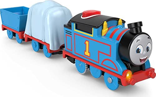 Thomas & Friends Thomas Sprechender motorisierter Spielzeugzug mit Tönen und Sätzen plus Ladung für Vorschulkinder ab 3 Jahren von THOMAS & FRIENDS