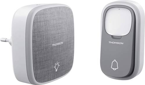 Thomson 513133 Funkklingel Komplett-Set batterielos, mit Namensschild von Thomson