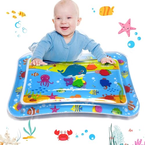 Thoquene Wassermatte Sensorisches Spielzeug, Sommer Wasserspielmatte mit Lerneffekt, Sensor Water Playmat Wasser und Luft Befüllbar von Thoquene