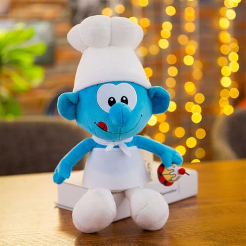 Threegoat 40 cm, sitzend 28cm Smurf-Puppe Plüsch-Plüsch-ausgestopftes Puppe-Geburtstagsgeschenk von Threegoat