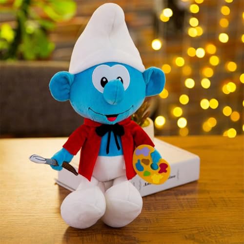 Threegoat 40cm, sitzend 28cm Smurf-Puppe Plüsch-Plüsch-ausgestopftes Puppe-Geburtstagsgeschenk von Threegoat