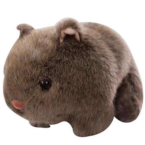 Threegoat Niedliches Wombat Plüschtier, Kuscheliges Wombat Plüschtier Weiches Kuscheltier Geschenk for Kinder Jungen Mädchen Geburtstag, Weihnachten(Brown,18CM) von Threegoat