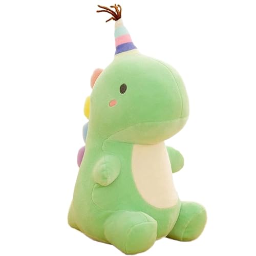 Threegoat Plüschtier Dinosaurier Niedliche Kuscheltier Puppe Kissen Dinosaurier-Spielzeug Geschenke für Geburtstag Weihnachten 30cm (Grün) von Threegoat