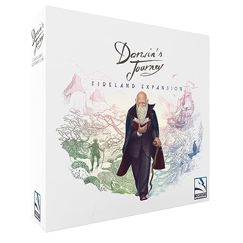 Darwin's Journey: Fireland Expansion - New Adventures Await! Strategiespiel der Erkundung und Entdeckung für Kinder und Erwachsene, ab 14 Jahren, 1-4 Spieler, 30-120 Minuten Spielzeit, hergestellt von von Thundergryph Games