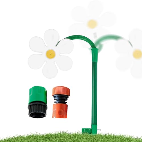 Crazy Daisy Sprinkler, Gartentanz Blumensprinkler, Sonnenblume Daisy Yard Lawn Sprinkler mit Spike, Gartenbewässerungsinstrument, Garten Daisy Sprinkler Pfahl, für Pflanzenblume Bewässerung von Tiajingzi