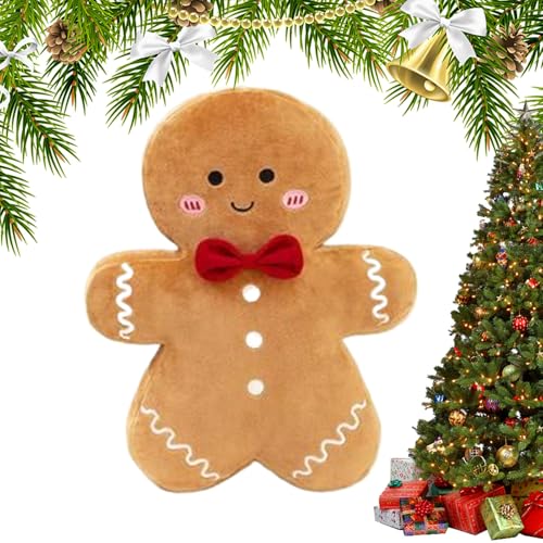 Tiajingzi Gingerbread Stofftier - Weihnachtsschmuck - 36 cm weiches Plüschkissen als Dekoration für Weihnachten Etagere Freunde Familie Party Schlafzimmer Wohnzimmer Zuhause Sofa und Couch Tiajingzi Gingerbread Stofftier - Weihnachtsschmuck - 36 cm weiches Plüschkissen als Dekoration für Weihnachten Etagere Freunde Familie Party Schlafzimmer Wohnzimmer Zuhause Sofa und Couch von Tiajingzi