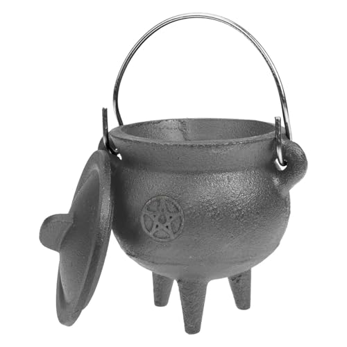 Tiajingzi Halloween-,Schwarzer mit Deckel und Griff - Schwarzer, Halloween-Süßigkeitsschüssel, Hexen, Eimer für Zauberer, Hexen, Dekoration, Requisite Tiajingzi Halloween-,Schwarzer mit Deckel und Griff - Schwarzer, Halloween-Süßigkeitsschüssel, Hexen, Eimer für Zauberer, Hexen, Dekoration, Requisite von Tiajingzi