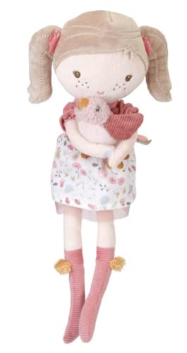 Little Dutch 4536 Stoffpuppe Kuschelpuppe Puppe Anna mit Vogel (35 cm) von Little Dutch