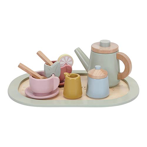 Little Dutch 7006 Holz Tee Set 12-teilig Pastell von Little Dutch