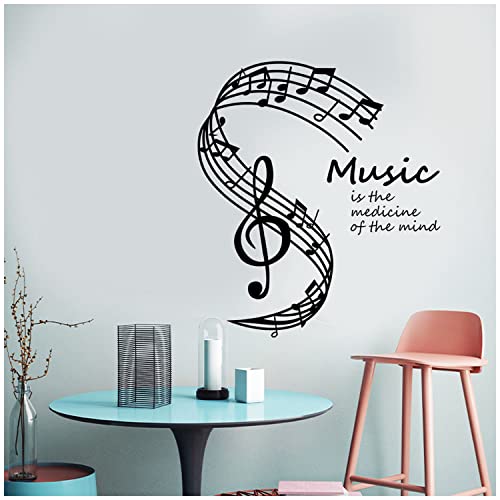 Wandtattoo Spruch, TIANLIN 30 × 33 cm Wandtattoos, Kühlschrank Aufkleber, Wandtattoo Selber Gestalten, mit Transferfolie, Geeignet für Schlafzimmer, Wohnzimmer, Musikzimmer von TIANLIN