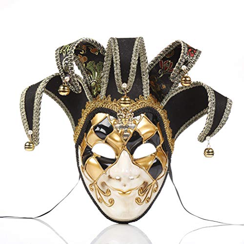 Tianbi Frauen Mädchen Party Maske, Venedig Vollgesichtsmasken Masken, Karneval Anonymous Masken, Weihnachten Halloween Karneval Kostüm Cosplay Dress Up Zubehör von Tianbi