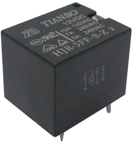 Tianbo Electronics HJR-3FF-S-Z 12VDC Printrelais 12 V/DC 15A 1 Wechsler von Tianbo Electronics