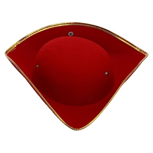 TiaoBug Erwachsenen-Kolonial-Dreispitzhut – Piratenkostüm-Hüte – Kapuzenhut mit abgenutzter Krempe TiaoBug Erwachsenen-Kolonial-Dreispitzhut – Piratenkostüm-Hüte – Kapuzenhut mit abgenutzter Krempe von TiaoBug