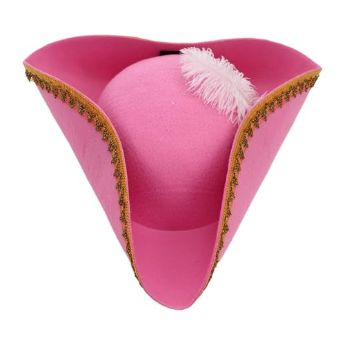 TiaoBug Erwachsenen-Kolonial-Dreispitzhut – Piratenkostüm-Hüte – Kapuzenhut mit abgenutzter Krempe TiaoBug Erwachsenen-Kolonial-Dreispitzhut – Piratenkostüm-Hüte – Kapuzenhut mit abgenutzter Krempe von TiaoBug