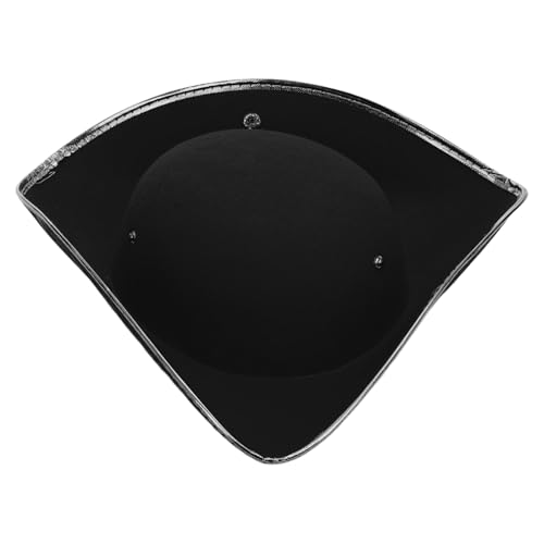 TiaoBug Erwachsenen-Kolonial-Dreispitzhut – Piratenkostüm-Hüte – Kapuzenhut mit abgenutzter Krempe TiaoBug Erwachsenen-Kolonial-Dreispitzhut – Piratenkostüm-Hüte – Kapuzenhut mit abgenutzter Krempe von TiaoBug