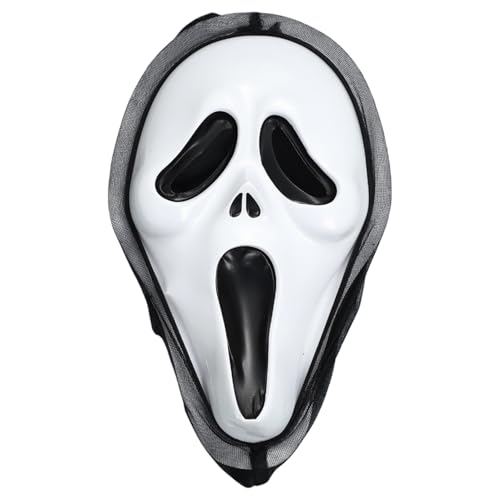 TiaoBug Halloween-Gruselmaske Geister-Totenkopfmaske mit Leichentuch Vollkopfmaske Party-Kostüm Typ 1 Einheitsgröße TiaoBug Halloween-Gruselmaske Geister-Totenkopfmaske mit Leichentuch Vollkopfmaske Party-Kostüm Typ 1 Einheitsgröße von TiaoBug