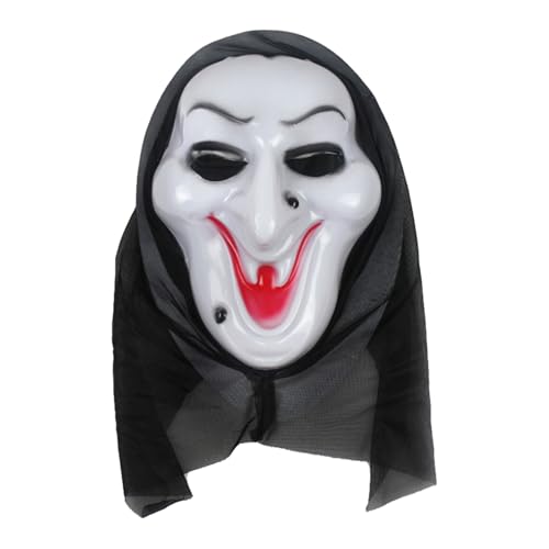 TiaoBug Halloween-Gruselmaske Geister-Totenkopfmaske mit Leichentuch Vollkopfmaske Party-Kostüm Typ 4 Einheitsgröße TiaoBug Halloween-Gruselmaske Geister-Totenkopfmaske mit Leichentuch Vollkopfmaske Party-Kostüm Typ 4 Einheitsgröße von TiaoBug