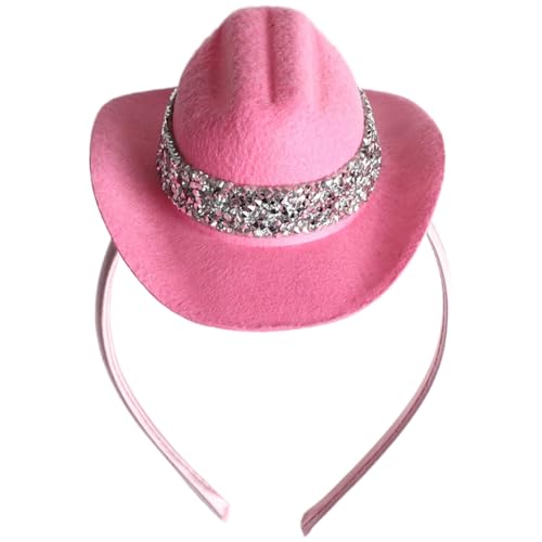 TiaoBug Western-Cowboy-Mini-Hut-Stirnband Flansch-Topper Wildleder-Zylinderhut für Halloween-Party Typ 4 Einheitsgröße TiaoBug Western-Cowboy-Mini-Hut-Stirnband Flansch-Topper Wildleder-Zylinderhut für Halloween-Party Typ 4 Einheitsgröße von TiaoBug