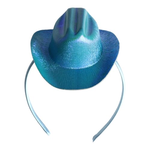 TiaoBug Western-Cowboy-Mini-Hut-Stirnband Flansch-Topper Wildleder-Zylinderhut für Halloween-Party Typ 5 Einheitsgröße TiaoBug Western-Cowboy-Mini-Hut-Stirnband Flansch-Topper Wildleder-Zylinderhut für Halloween-Party Typ 5 Einheitsgröße von TiaoBug