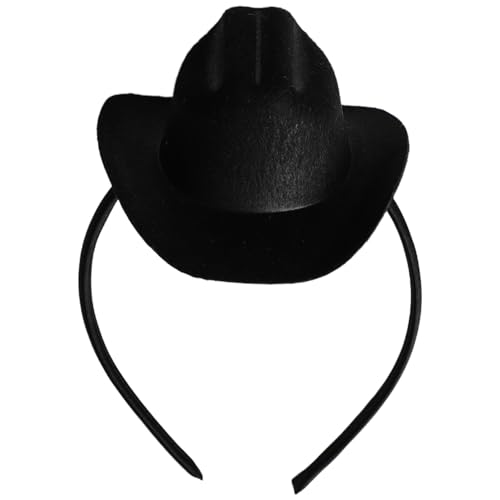 TiaoBug Western-Cowboy-Mini-Hut-Stirnband Flansch-Topper Wildleder-Zylinderhut für Halloween-Party Typ 7 Einheitsgröße TiaoBug Western-Cowboy-Mini-Hut-Stirnband Flansch-Topper Wildleder-Zylinderhut für Halloween-Party Typ 7 Einheitsgröße von TiaoBug