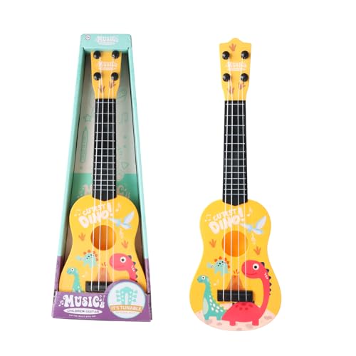 Tibapla Ukulele Gitarre Spielzeug für Kinder, 42 cm Mini Ukulele Instrument mit 4 Verstellbaren Seiten, Gitarre Musikalisches Lernspielzeug für Kleinkinder, Anfänger, Jungen, Mädchen von Tibapla