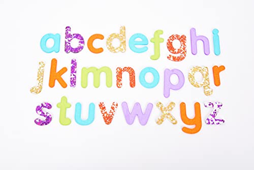 TickiT 72433 Rainbow Glitter Letters, Regenbogen (Acryl-Buchstaben mit regenbogenfarbenem Glitzer im Inneren) von TickiT