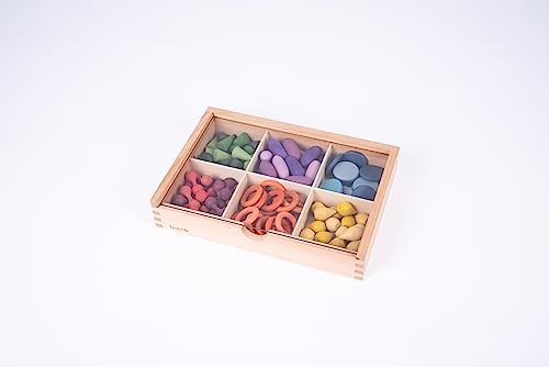 TickiT 73554 Wooden Treasures Sorting Set, Mehrfarbig, S von TickiT