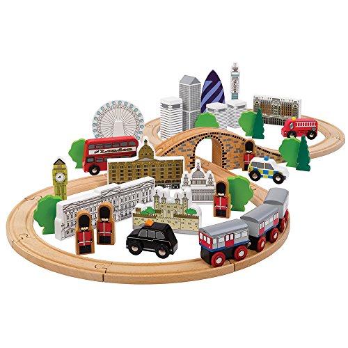 Tidlo Wooden City of London Figure of Eight Train Set von Tidlo