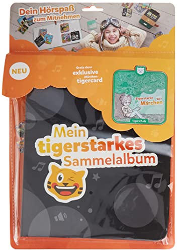 tigercard Sammelalbum - Platz für 24 tigercards der tigerbox TOUCH, inkl. coolen Stickern für Kinder und exklusiver tigercard, schwarz von tigermedia